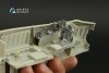 Quinta Studio QD32157 F-15C Late/F-15J late 3D-Printed & coloured Interior on decal paper (Tamiya) 1/32